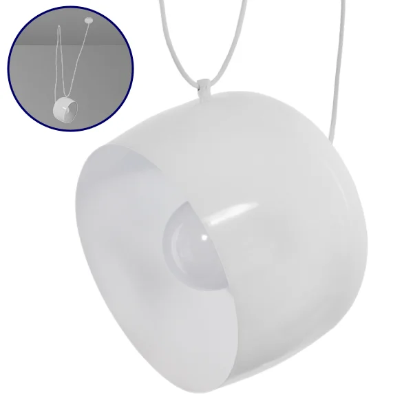 Φωτογραφία προϊόντος: GLOBOSTAR® JASPER 01374 Μοντέρνο Κρεμαστό Φωτιστικό Οροφής με Ντουί 1 x E27 AC 220-240V IP20 - Λευκό - Μ25 x Π25 x Υ22cm