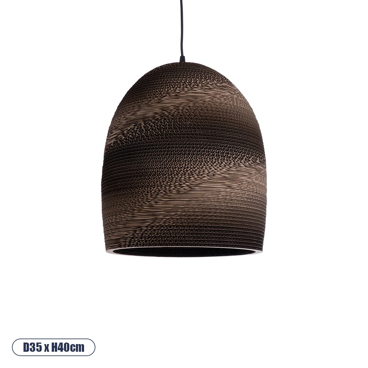 Φωτογραφία προϊόντος: GLOBOSTAR® SANTORINI 01296 Boho Κρεμαστό Φωτιστικό Οροφής με Ντουί 1 x E27 AC 220-240V IP20 - Καφέ - Μ35 x Π35 x Υ40cm