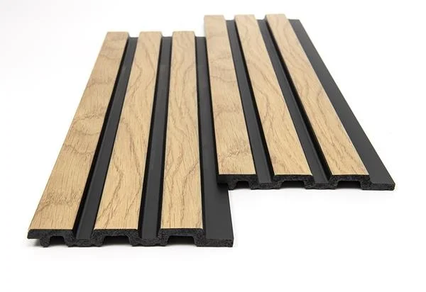 Φωτογραφία προϊόντος: PS PANEL ΜΕ 3D ΠΗΧΑΚΙΑ F4 PIANO 12/122/2900mm NAT.OAK/BLACK NewPlan