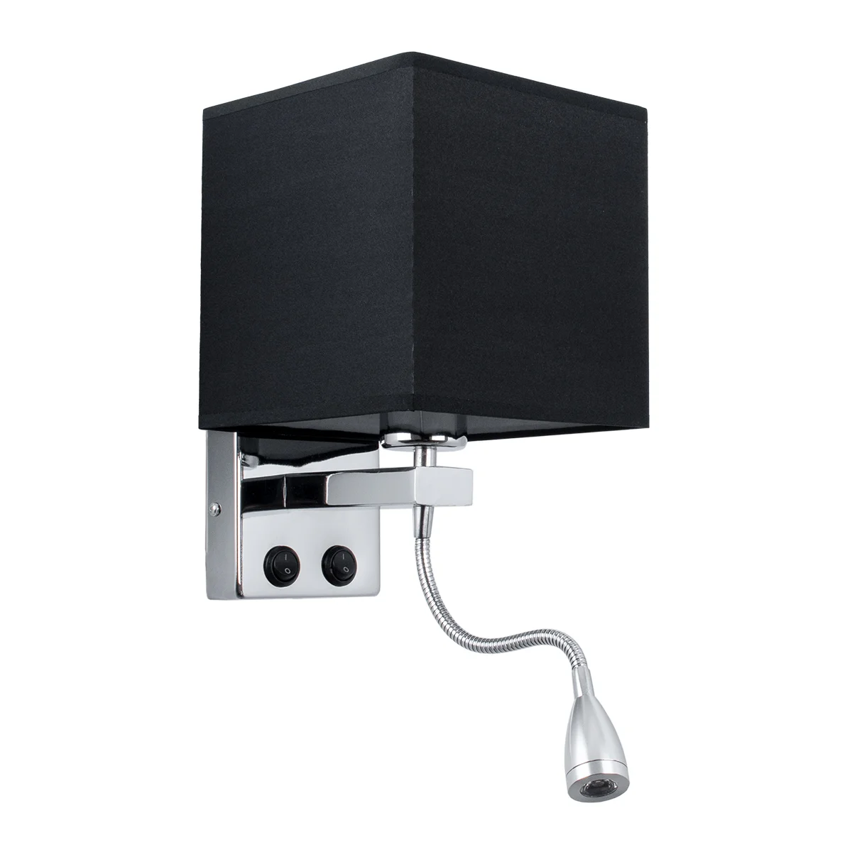 Φωτογραφία προϊόντος: GLOBOSTAR® ELEGANT 01494 Μοντέρνο Φωτιστικό Τοίχου - Απλίκα Ξενοδοχείου Reading Light με Ντουί 1 x E27 LED 3W 270lm 36° AC 220-240V IP20 Θερμό Λευκό 2700K - CREE XPE Chip - Ασημί &