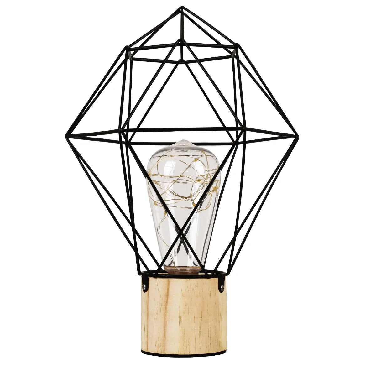 Φωτογραφία προϊόντος: GLOBOSTAR® ANTLER 01443 Μοντέρνο Επιτραπέζιο Φωτιστικό LED 2.2W 154lm 360° DC 5V IP20 Θερμό Λευκό 2700K - DIODE - Μαύρο & Μπεζ - Μ19 x Π19 x Υ29cm - 2 Χρόνια Εγγύηση