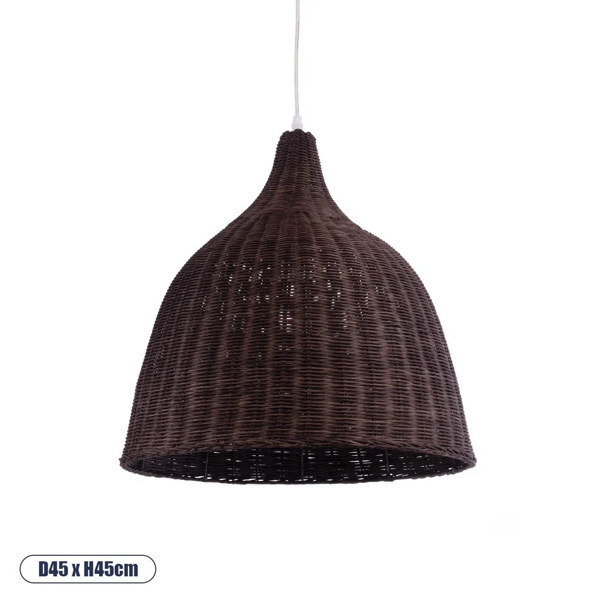 Φωτογραφία προϊόντος: GLOBOSTAR® BAHAMAS 01368 Boho Κρεμαστό Φωτιστικό Οροφής με Ντουί 1 x E27 AC 220-240V IP20 - Καφέ - Μ45 x Π45 x Υ45cm