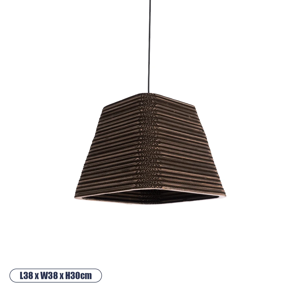 Φωτογραφία προϊόντος: GLOBOSTAR® SANTORINI 01295 Boho Κρεμαστό Φωτιστικό Οροφής με Ντουί 1 x E27 AC 220-240V IP20 - Καφέ - Μ38 x Π38 x Υ30cm