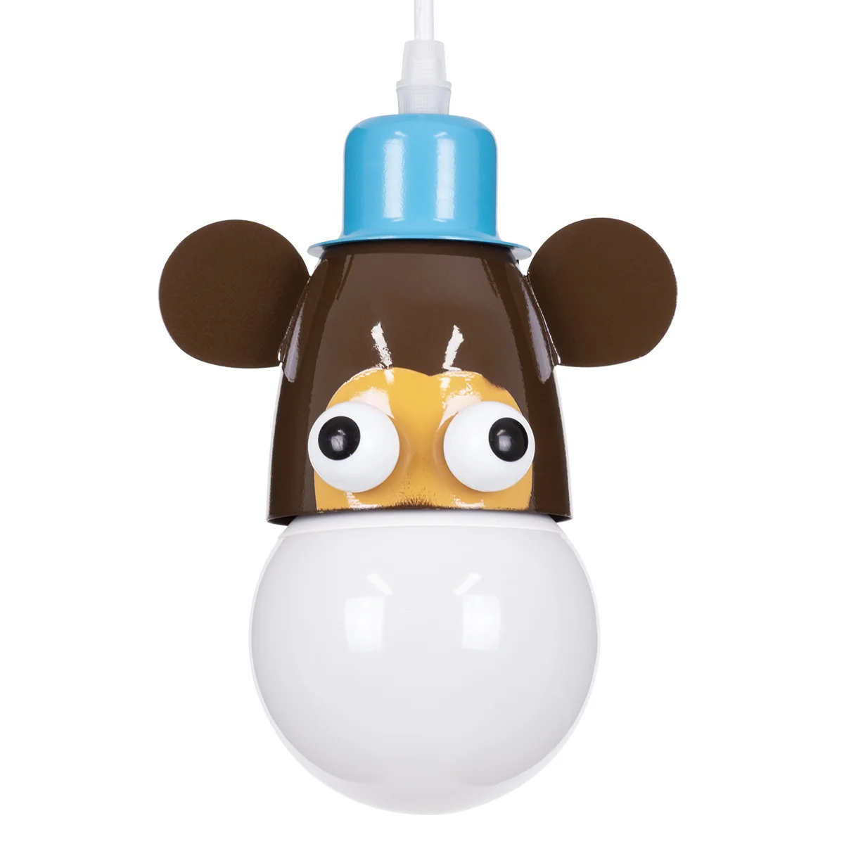 Φωτογραφία προϊόντος: GLOBOSTAR® MONKEY 00640 Παιδικό Κρεμαστό Φωτιστικό Οροφής με Ντουί 1 x E27 AC 220-240V IP20 - Πολύχρωμο - Μ14.5 x Π10.5 x Υ13.5cm