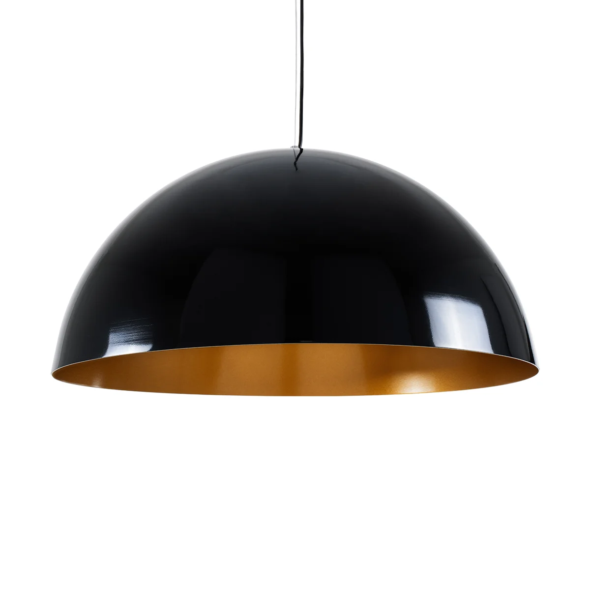 Φωτογραφία προϊόντος: GLOBOSTAR® LUNE 01342 Μοντέρνο Κρεμαστό Φωτιστικό Οροφής με Ντουί 1 x E27 AC 220-240V IP20 - Μαύρο & Χρυσό - Μ60 x Π60 x Υ30cm