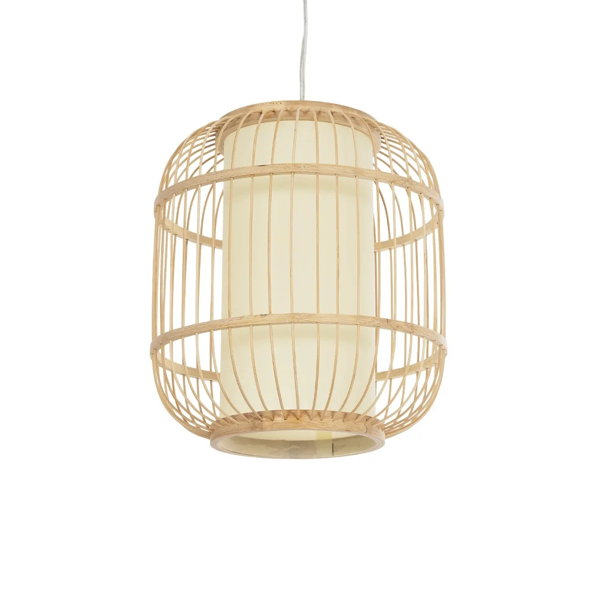 Φωτογραφία προϊόντος: GLOBOSTAR® HIBISCUS 01633 Boho Κρεμαστό Φωτιστικό Οροφής με Ντουί 1 x E27 AC 220-240V IP20 - Μπεζ - Μ26 x Π26 x Y32cm