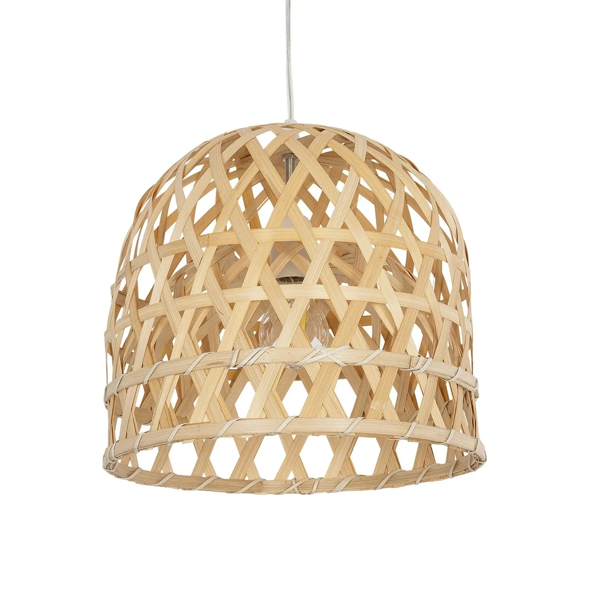 Φωτογραφία προϊόντος: GLOBOSTAR® MANGEA 00715 Boho Κρεμαστό Φωτιστικό Οροφής με Ντουί 1 x E27 AC 220-240V IP20 - Μπεζ - Μ32 x Π32 x Υ30cm