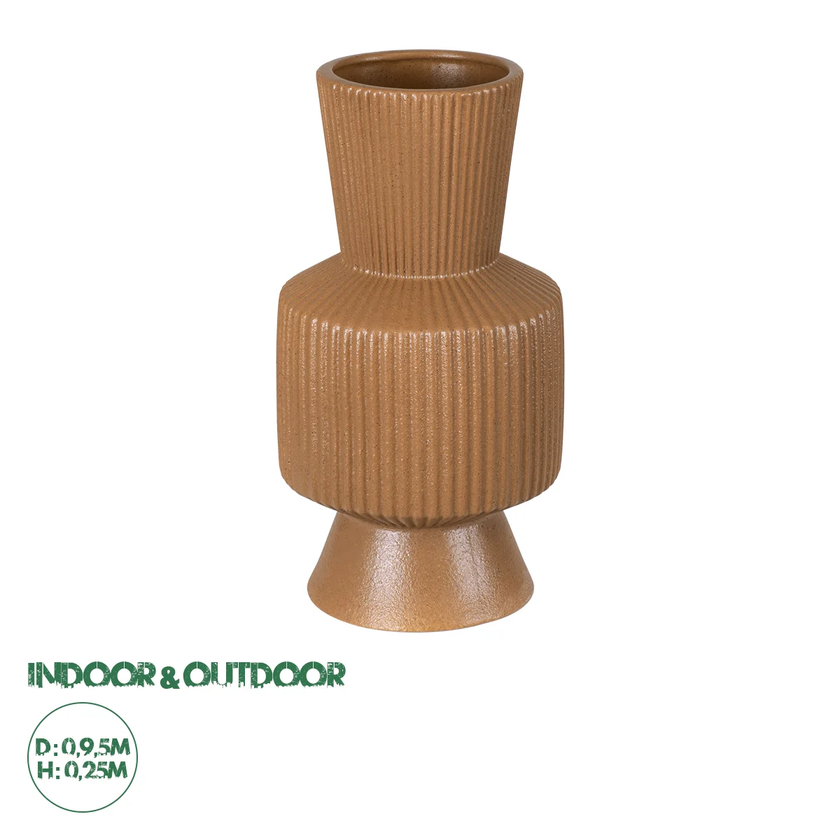 Φωτογραφία προϊόντος: GloboStar® Artificial Garden AMALFI 20471 Πήλινο Κεραμικό Κασπώ Γλάστρα - Flower Pot Κεραμιδί Φ9.5cm x Υ25cm