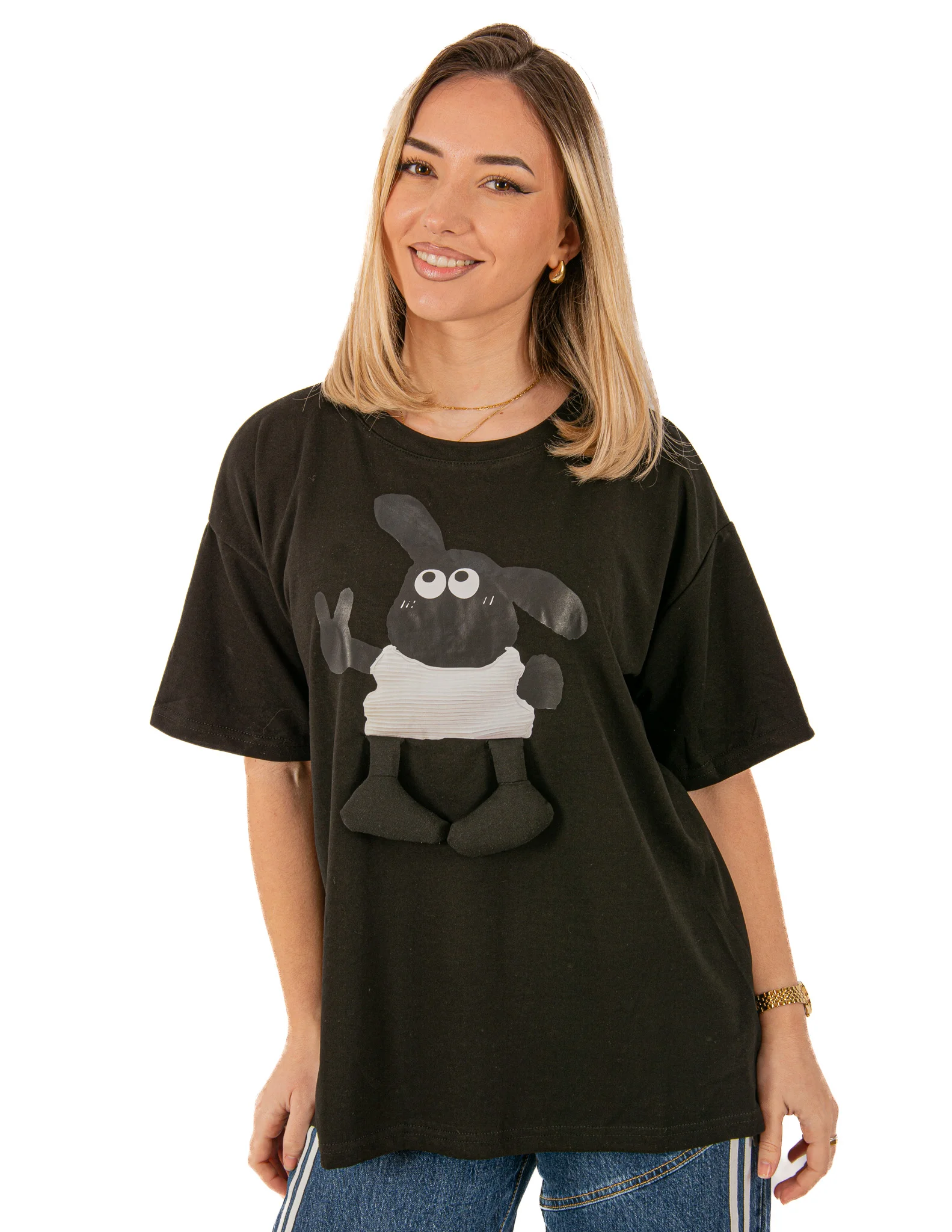 Φωτογραφία προϊόντος: Ellen T-shirt Σον το Πρόβατο Μαύρο Μαύρο