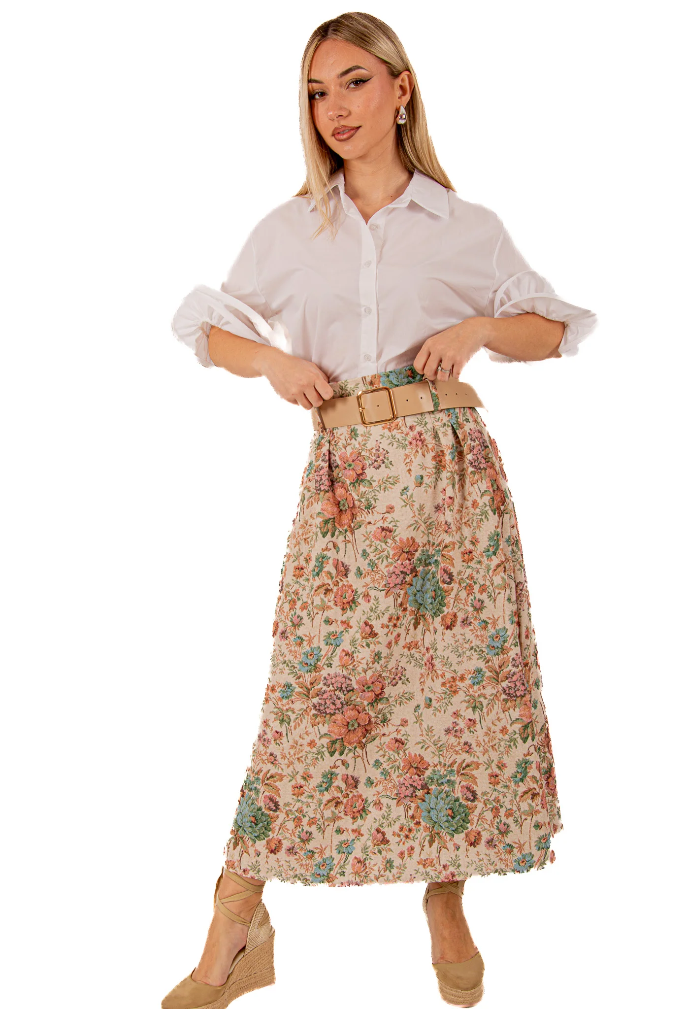 Φωτογραφία προϊόντος: Ellen Φούστα Φλοράλ Μέντα Floral