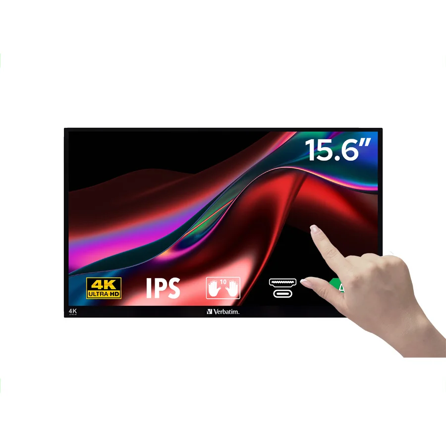 Φωτογραφία προϊόντος: Verbatim Φορητή Touchscreen Οθόνη 15.6” Ultra HD 4K PMT-15-4K | 32238