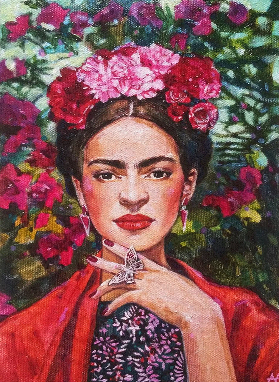 Φωτογραφία προϊόντος: Πίνακας ζωγραφικής Flowered Frida II "ΠΡΟΣΦΟΡΑ"