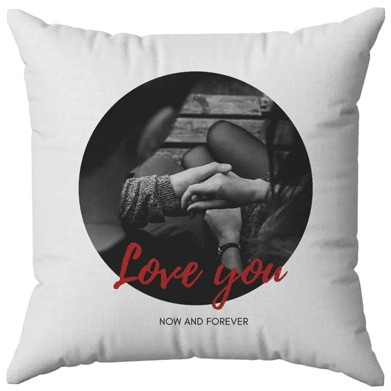 Φωτογραφία προϊόντος: OEM Μαξιλάρι Love you now and forever 40Χ40
