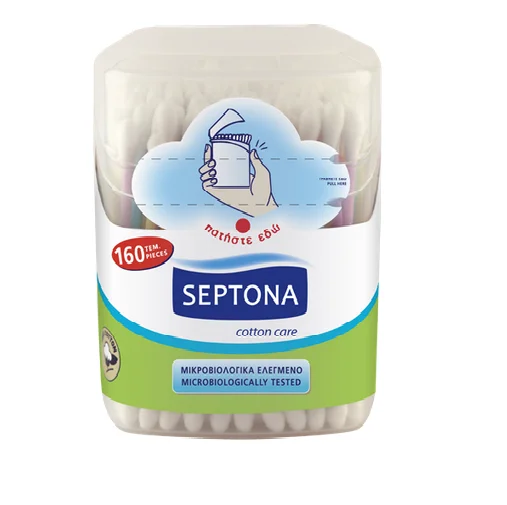 Φωτογραφία προϊόντος: Septona Cotton Buds In Pop-Up Jar 160pcs