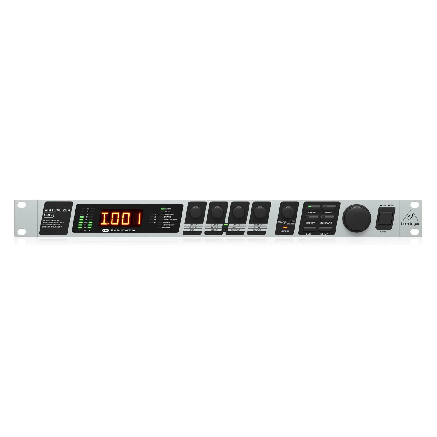Φωτογραφία προϊόντος: Behringer FX2000 - Ψηφιακός επεξεργαστής 3D Multi‑Engine Effects