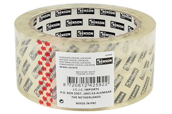Φωτογραφία προϊόντος: OEM Box tape crystal clear low noise 66 m x 48 mm