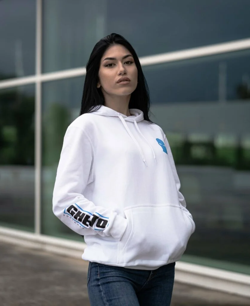 Φωτογραφία προϊόντος: Ghetto Unisex Hoodie | Streetwear Hoodie White