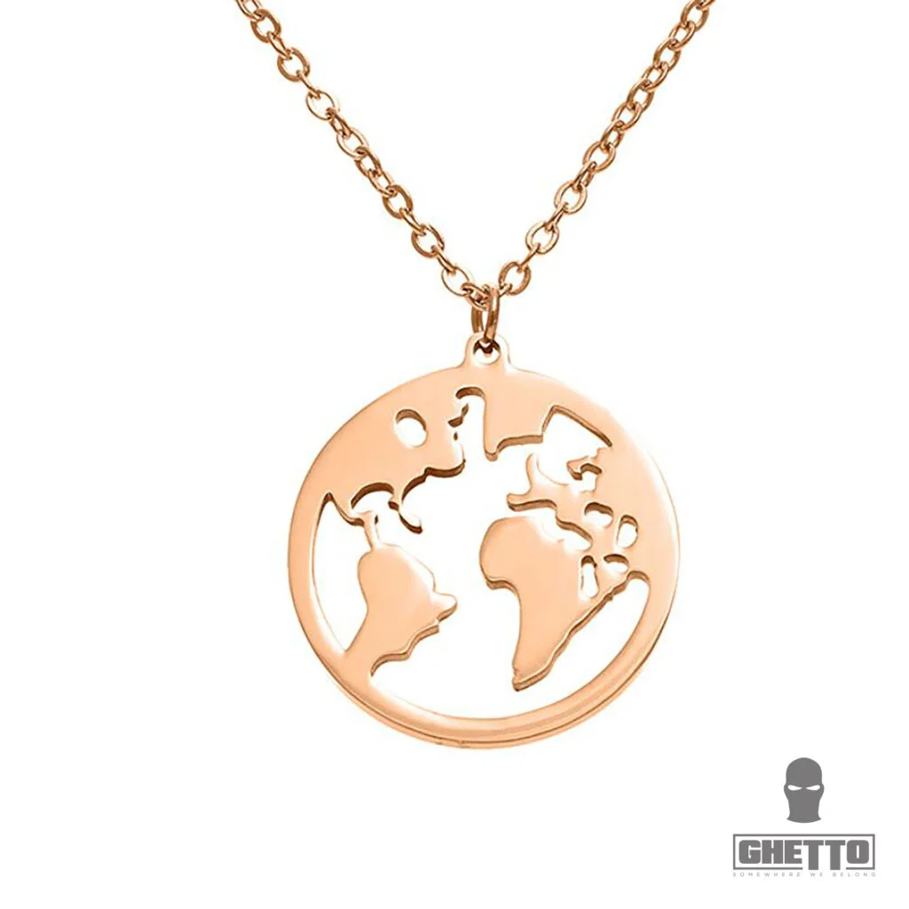 Φωτογραφία προϊόντος: Ghetto Necklace Map Pendant Rose Gold