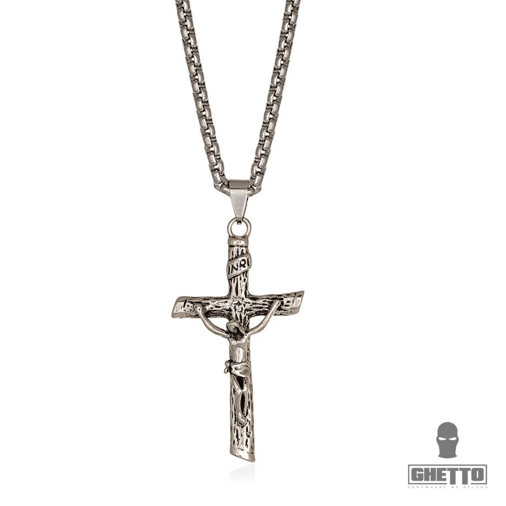 Φωτογραφία προϊόντος: Ghetto Hip Hop Cross Stainless Steel Pendant Necklace