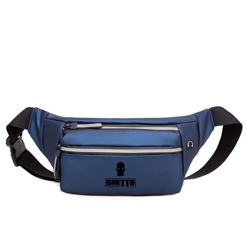 Φωτογραφία προϊόντος: Ghetto Fashion Unisex Waist Bag | Waterproof Running + Travel Belt Bag Blue