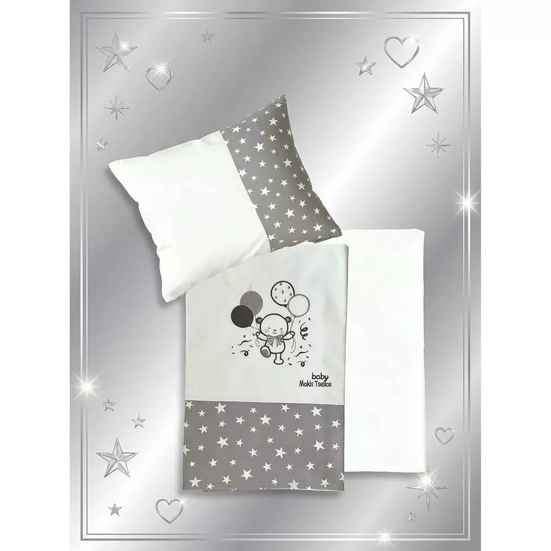 Φωτογραφία προϊόντος: Makis Tselios COOKIE ΣΕΤ ΣΕΝΤ. BEBE XΛ. 2*120x170cm 30x40cm 100% COTTON - -