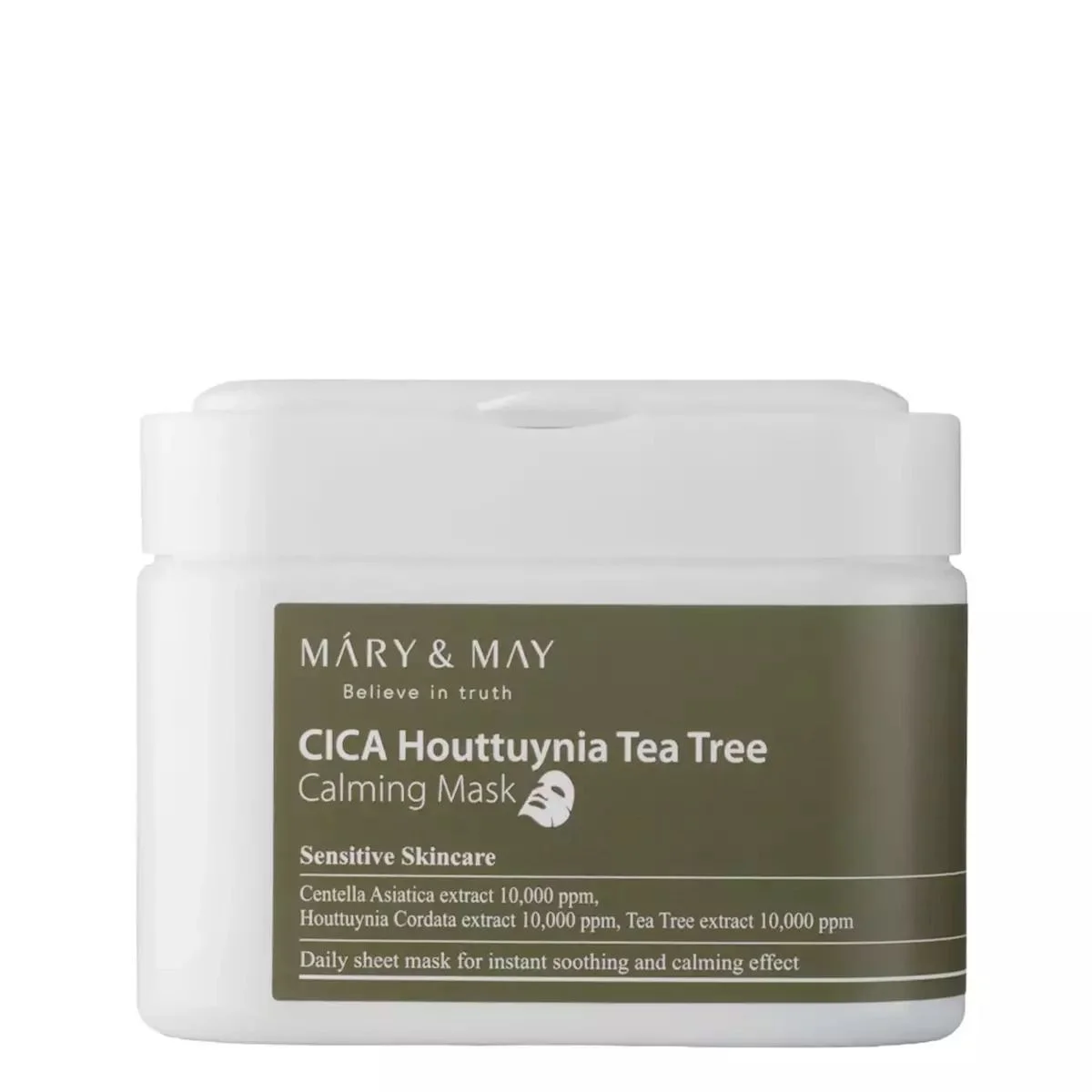 Φωτογραφία προϊόντος: Mary + May CICA Houttuynia Tea Tree Calming Mask καταπραϋντικά Sheet Masks 30pcs
