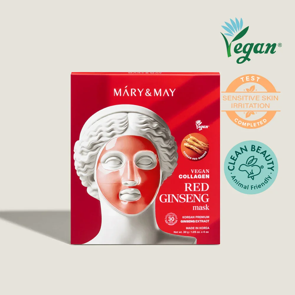 Φωτογραφία προϊόντος: Mary + May – Vegan Collagen Red Ginseng Mask – 30g