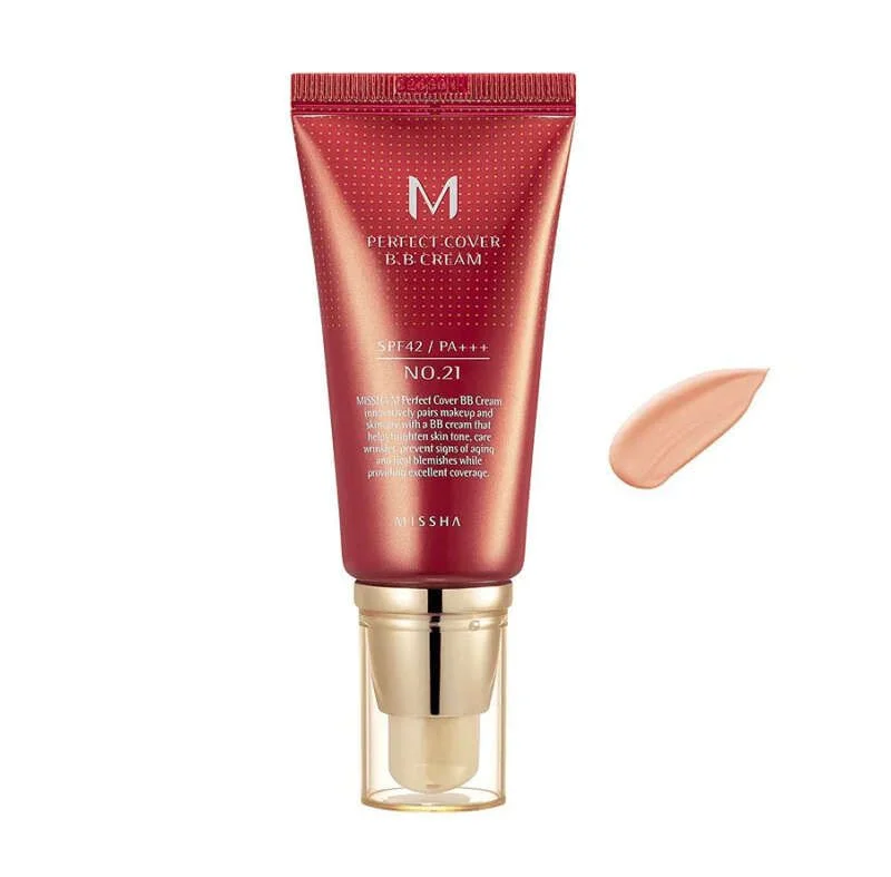 Φωτογραφία προϊόντος: Missha Perfect Cover BB Cream No. 21 Light Beige SPF 42/PA+++ 20 ml