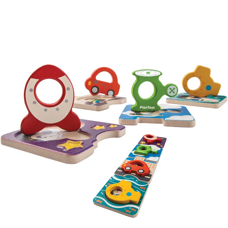 Φωτογραφία προϊόντος: Παζλ με οχήματα - PlanToys 5675