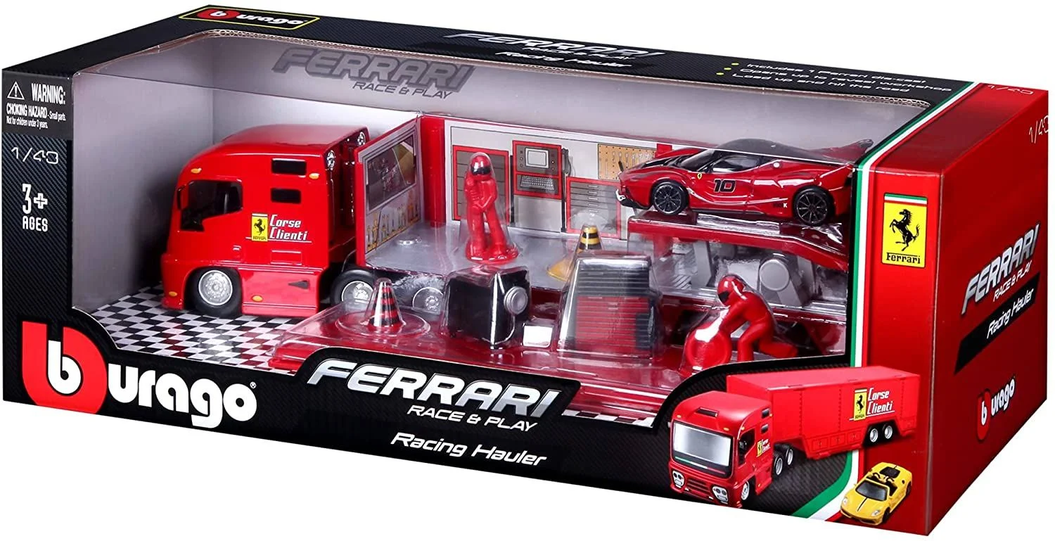 Φωτογραφία προϊόντος: Φορτηγό Ferrari Racing Hauler 1/43 - Bburago 18/31202