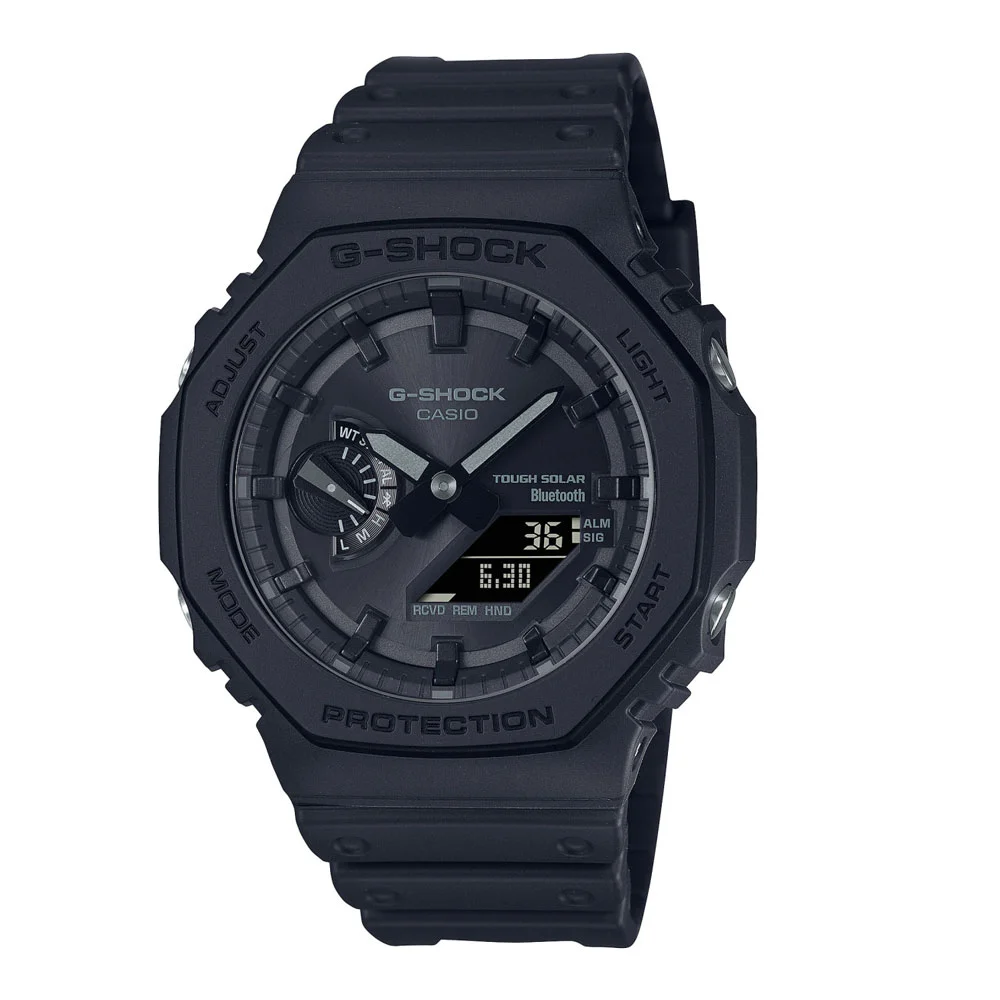 Φωτογραφία προϊόντος: CASIO G-Shock Bluetooth Solar Black Rubber Chronograph GA-B2100-1A1ER