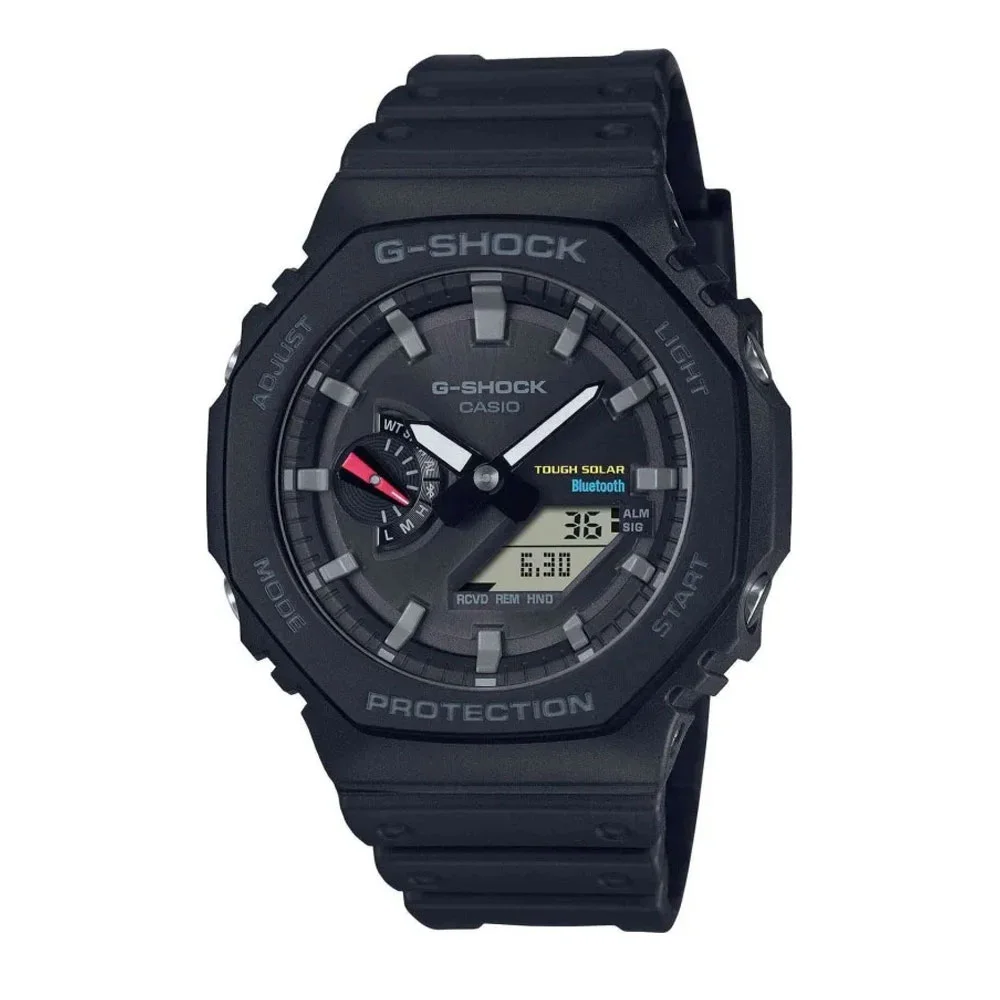Φωτογραφία προϊόντος: CASIO G-Shock Bluetooth Solar Black Rubber Chronograph GA-B2100-1AER