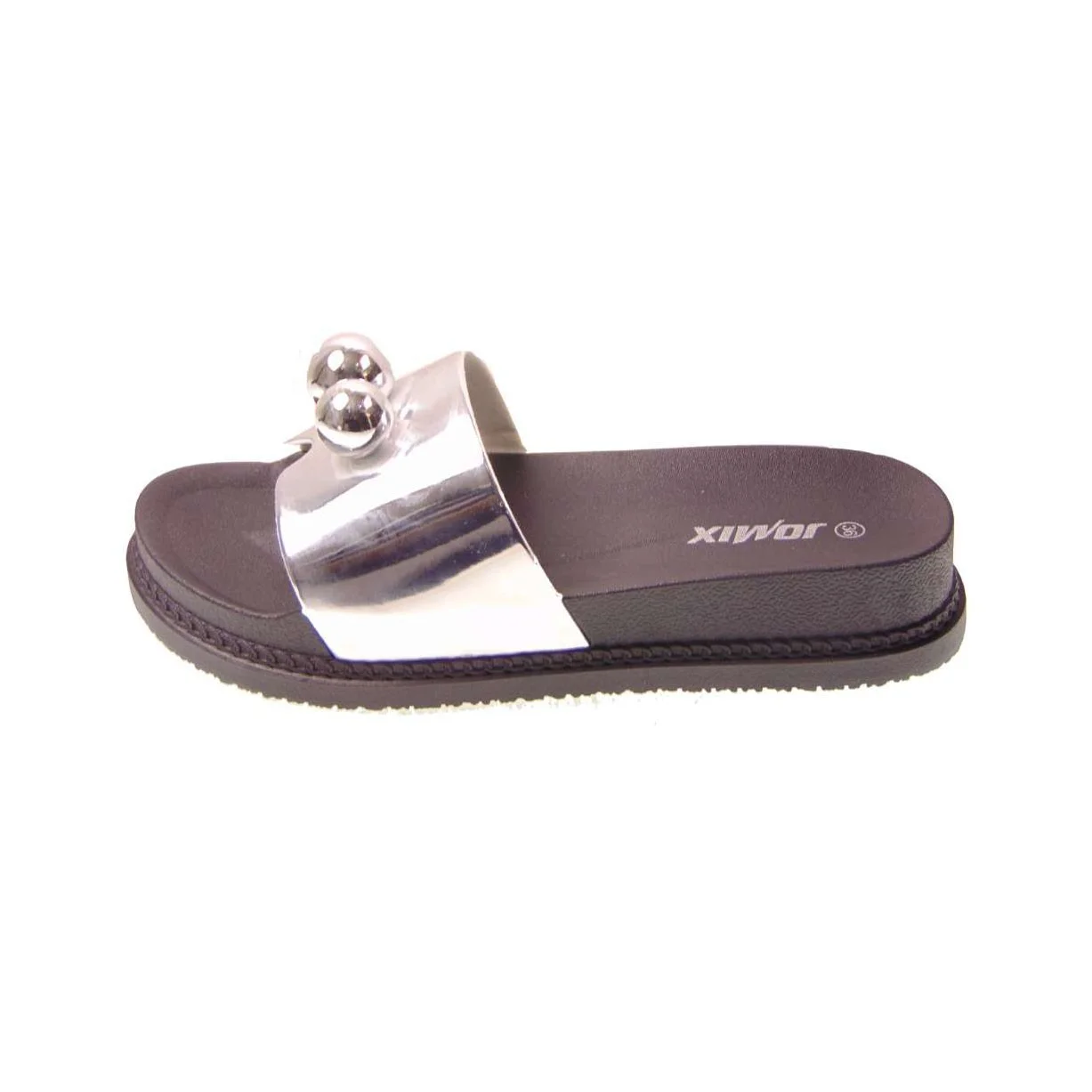 Φωτογραφία προϊόντος: Tsimpolis Shoes D7647-3 Γυναικεία Παντόφλα Ασημί