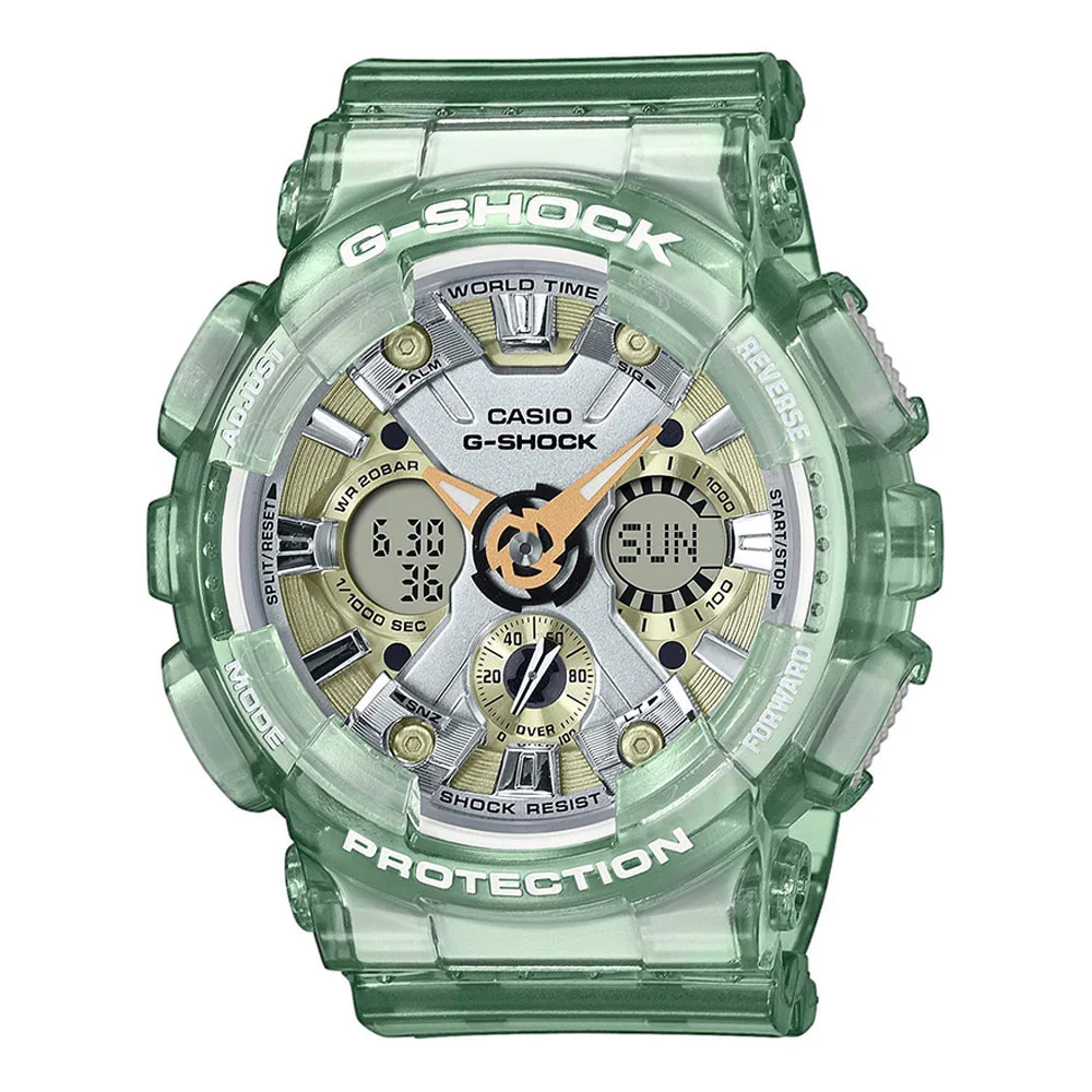 Φωτογραφία προϊόντος: CASIO G-Shock Skeleton Green Rubber Strap GMA-S120GS-3AER