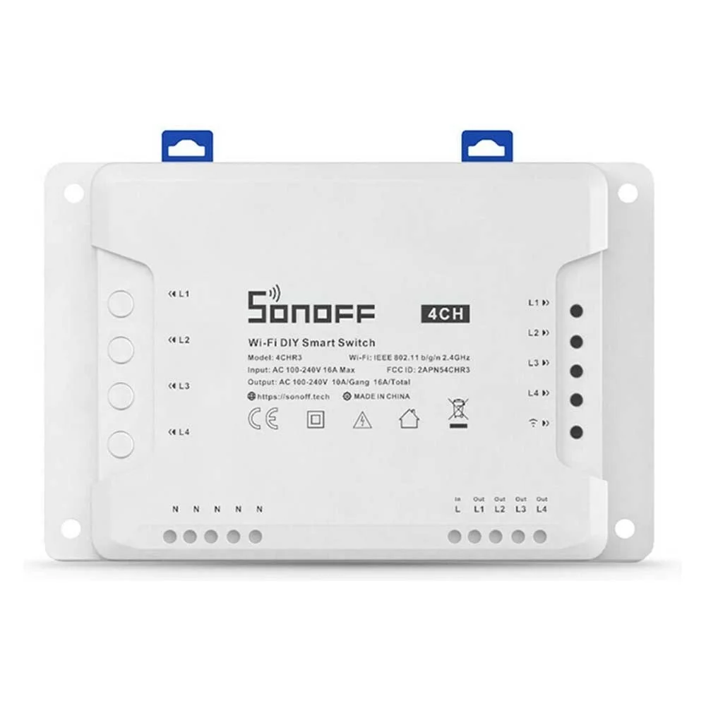Φωτογραφία προϊόντος: SONOFF 4CHR3-WI-FI SMART Switch DIY Four Way 4 Gang RF Cont
