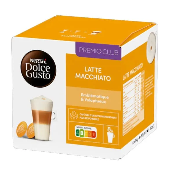 Φωτογραφία προϊόντος: Nescafe Latte Macchiato 8+8 τμχ | Dolce Gusto