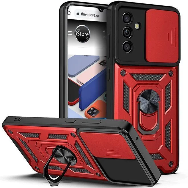 Φωτογραφία προϊόντος: Combo Kickstand Slide Camera Case Red Samsung Galaxy A34