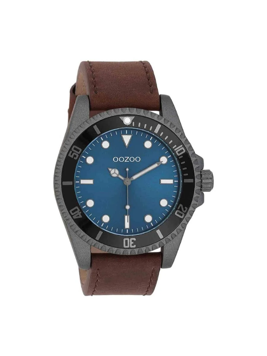 Φωτογραφία προϊόντος: OOZOO Timepieces C11116 καφέ δερμάτινο λουράκι
