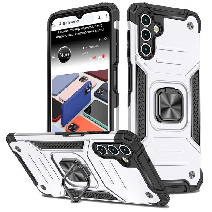 Φωτογραφία προϊόντος: Armor Ringstand Case Silver Samsung Galaxy A54