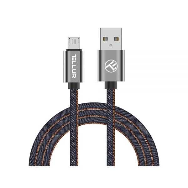 Φωτογραφία προϊόντος: TLL155371 TELLUR Denim Micro USB Cable, 1m