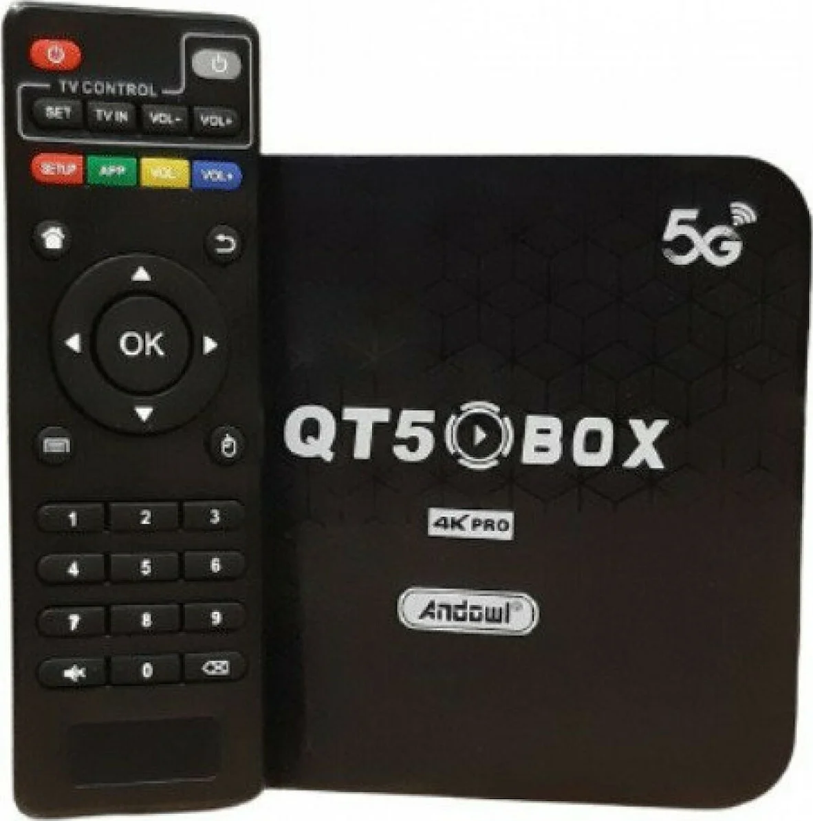 Φωτογραφία προϊόντος: OEM Andowl TV Box QT5 4K Pro 4K UHD με WiFi USB 2.0 2GB RAM και 16GB Αποθηκευτικό Χώρο με Λειτουργικό Android 10.0