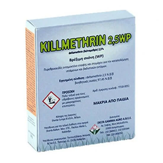 Φωτογραφία προϊόντος: DELTA GAMMA AGRO A.B.E.E. Killmethrin 2.5WP 50g - Σκόνη για Κατσαρίδες,μύγες, αράχνες, μυρμήγκια, κοριούς, κουνούπια