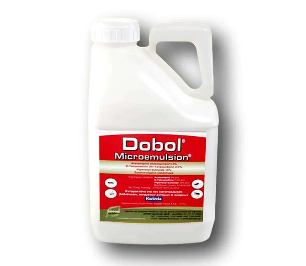 Φωτογραφία προϊόντος: ΔΑΦΝΗ Biocides Dobol Microemulsion 5lt - Εντομοκτόνο συμπυκνωμένο προϊόν με τριπλή δράση για άμεση καταπολέμηση
