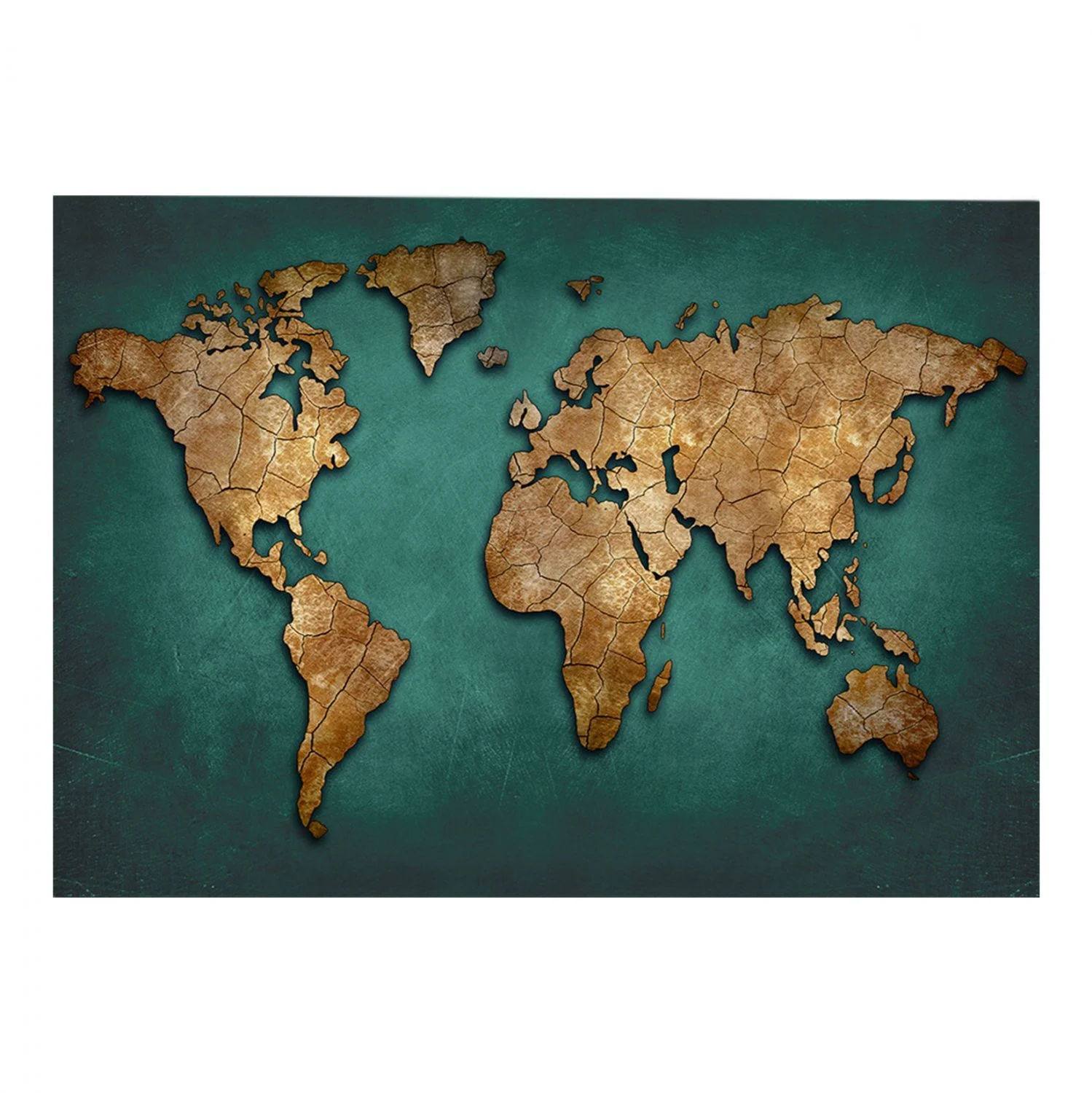 Φωτογραφία προϊόντος: FreeBox ΠΙΝΑΚΑΣ ΚΑΜΒΑΣ WORLD MAP FB97197.01 100X3X70 εκ.