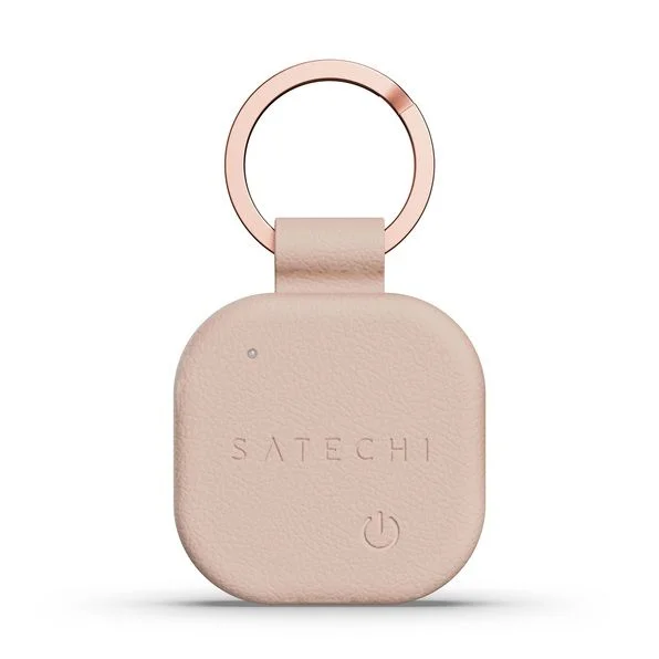 Φωτογραφία προϊόντος: . Locator compatible with Apple Find My Satechi Keychain shape Vegan Leather ST-LKCFR desert rose