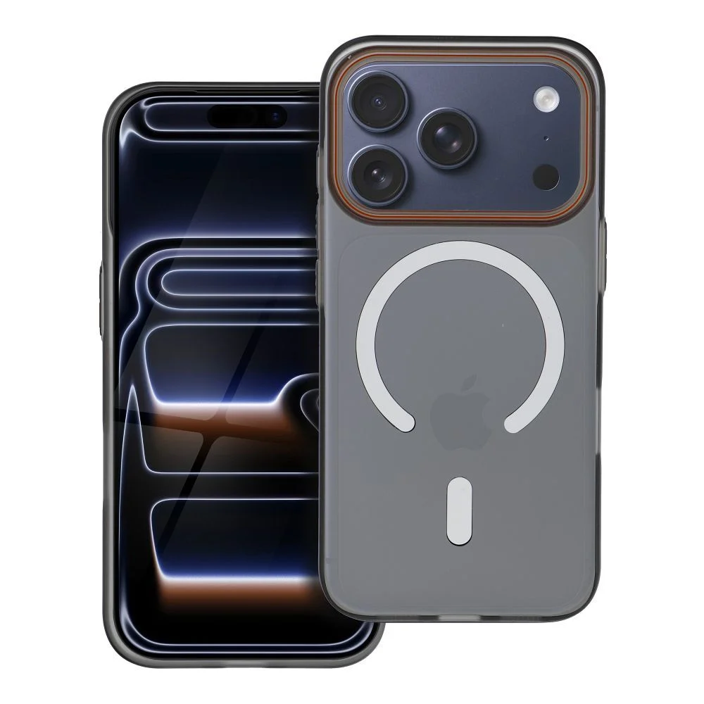 Φωτογραφία προϊόντος: . Case GO ORANGE compatible with MagSafe for IPHONE 17 Pro Max black
