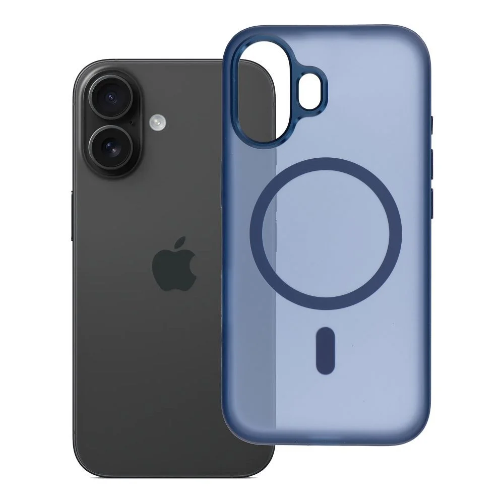 Φωτογραφία προϊόντος: . FLEXLINE MAG COVER Case compatible with MagSafe for IPHONE 16 dark blue