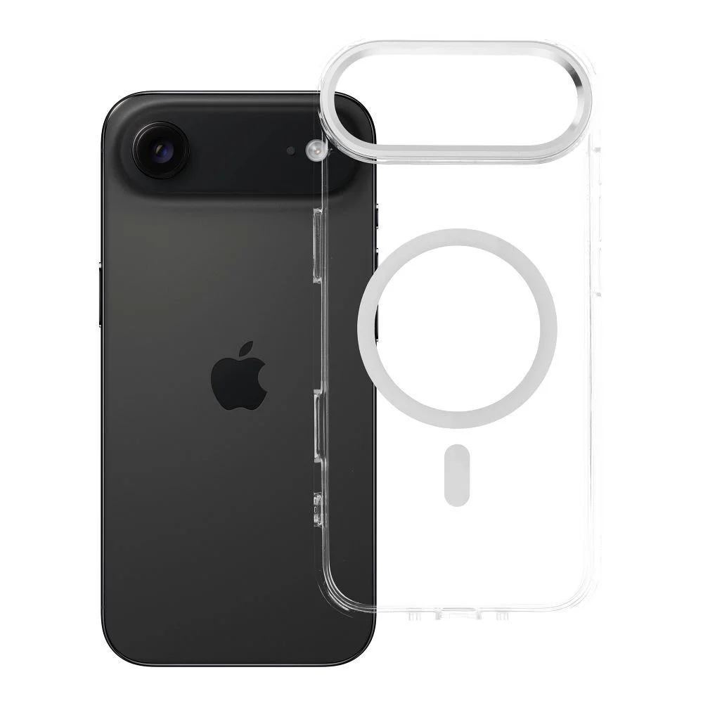 Φωτογραφία προϊόντος: . Case FRAME CLEAR HYBRID MAG COVER compatible with MagSafe for IPHONE 17 Air transparent