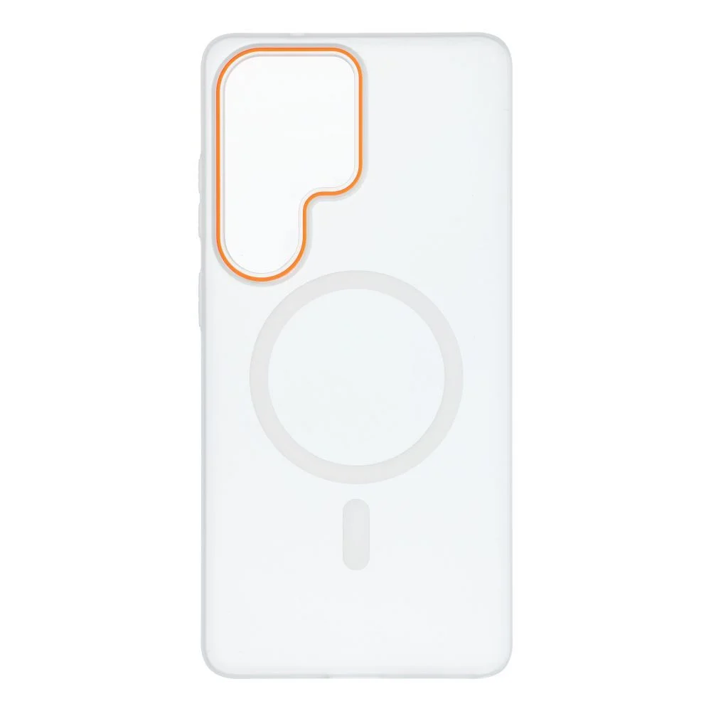 Φωτογραφία προϊόντος: . Case GO ORANGE compatible with MagSafe for SAMSUNG S26 Ultra transparent