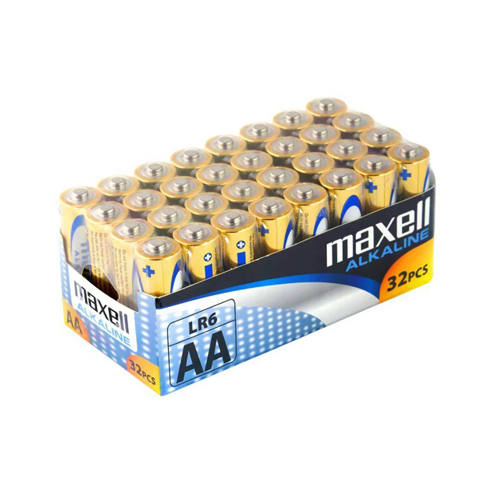 Φωτογραφία προϊόντος: Maxell Αλκαλικές Μπαταρίες AA 1.5V 32τμχ LR6/MN1500 (LR6-32PK) 2183769 151364 4902580731311 Τεχνολογία Maxell
